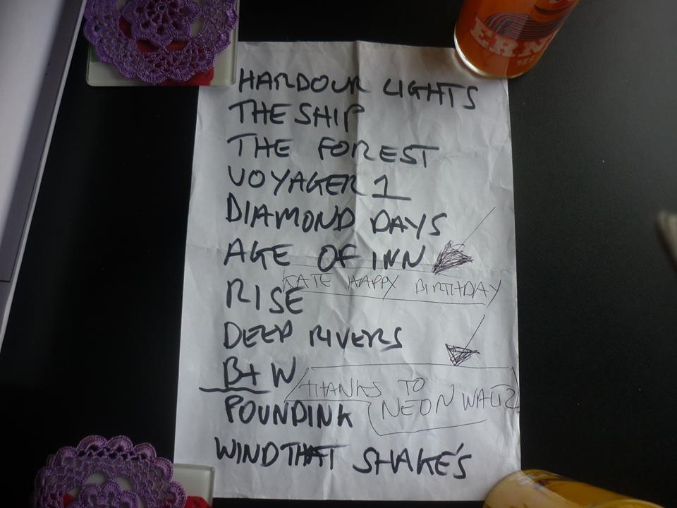 black rivers setlist Manc Gorilla Oct 14